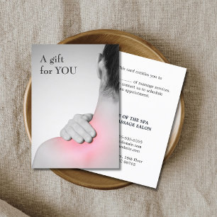 Modern Elegant Massage Therapist Gift Certificate