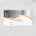 Modern Elegant  Md Doctor Office Appointment Card at Zazzle
