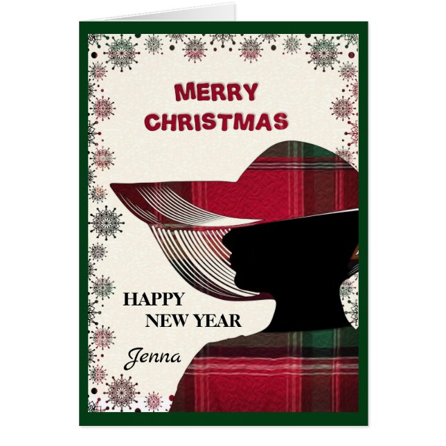 Modern Elegant Merry Christmas Cards (Front)