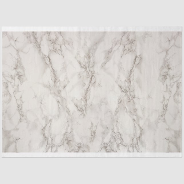 Modern Elegant Minimal Gray Marble Stone Texture Tissue Paper (Front)