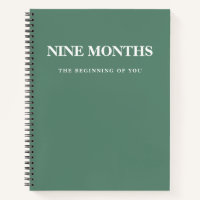 Modern Elegant Minimal Green Pregnancy Gift