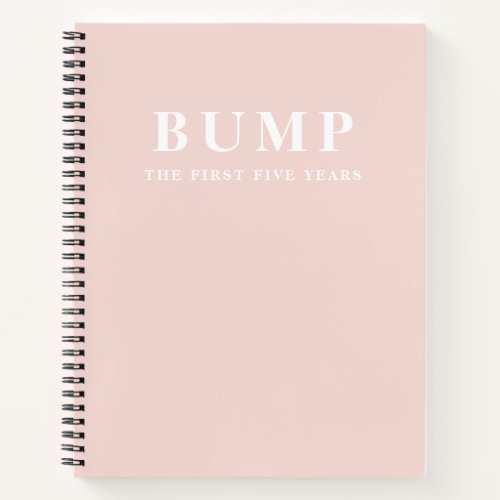 Modern Elegant Minimal Pastel Pink Mother Gift Notebook