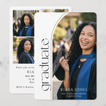 Modern Elegant Minimal Photo Arch Graduation Party