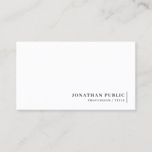 Modern Elegant Minimal Sleek Template Professional Business Card
