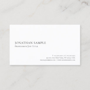 Modern Elegant Minimalist Create Your Own Business Card