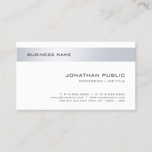 Modern Elegant Minimalist Design Company Template Business Card