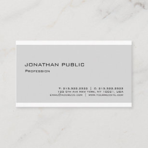 Modern Elegant Minimalist Design Professional Business Card