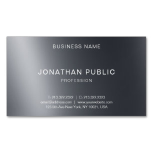 Modern Elegant Minimalist Design Professional Business Card Magnet