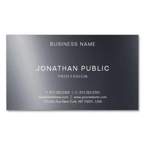 Modern Elegant Minimalist Design Professional Business Card Magnet