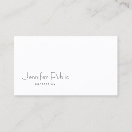 Modern Elegant Minimalist Design Sophisticated Business Card