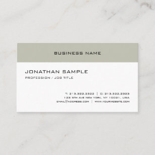 Modern Elegant Minimalist Design Trendy Template Business Card