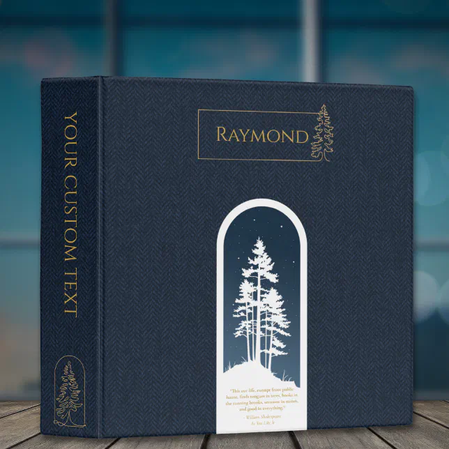 Modern Elegant Shakespeare Binder – Chic Minimalist Design