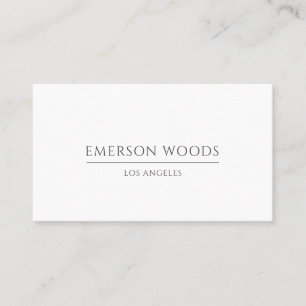 Modern Elegant Minimalist Professional Business Card