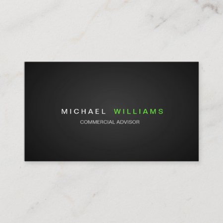 Modern Elegant Minimalist Professional Business Card