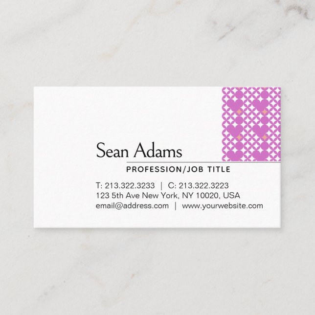 Modern Elegant Minimalist Professional Custom Business Card (Front)