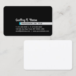 Modern Elegant Minimalist Professional Custom Business Card