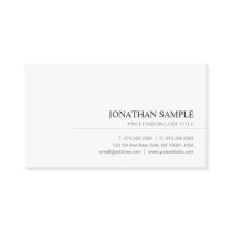 Modern Elegant Minimalist Professional Plain Business Card Modern Elegant Minimalist Professional Plain Business Card