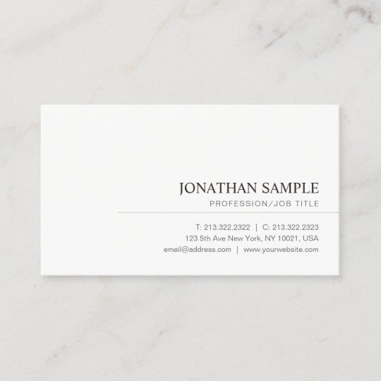 Elegant Tranquility Zen Modern Business Card