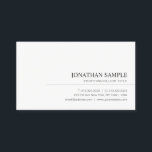 Modern Elegant Minimalist Professional Plain Business Card<br><div class="desc">Modern Elegant Trendy Minimalist Professional Plain Business Card. Perfect for Real Estate Agents,  Accountants,  Realtors,  Brokers,  Attorneys,  Lawyers,  Doctors,  Corporate Professionals,  Stylists,  Architects,  Engineers,  Directors,  Managers,  Consultants,  Designers,  Teachers,  Musicians,  all professions.</div>