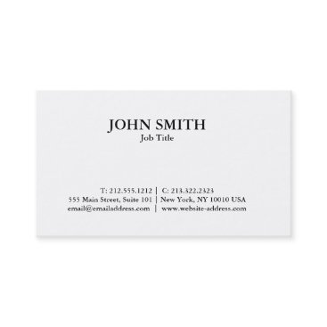 Modern Elegant Minimalist Professional Plain Business Card Modern Elegant Minimalist Professional Plain Business Card