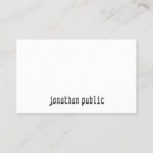 Modern Elegant Minimalist Professional Template Business Card