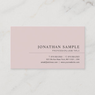 Modern Elegant Minimalist Professional Template Business Card