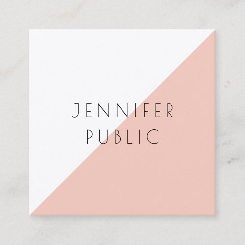 Modern Elegant Minimalist Professional Template Square Business Card