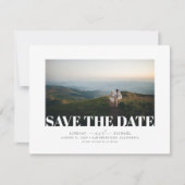 Modern Elegant Minimalist Save the Date Photo (Front)