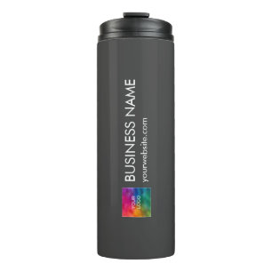 Modern Elegant Minimalist Template Business Logo Thermal Tumbler