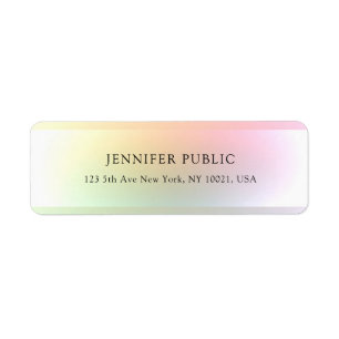 Modern Elegant Minimalist Template Colorful Label