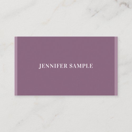 Modern Elegant Minimalist Template Luxurious Business Card