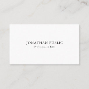 Modern Elegant Minimalist Template Professional Business Card
