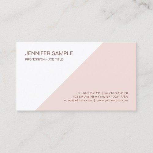 Modern Elegant Minimalist Template Professional Business Card