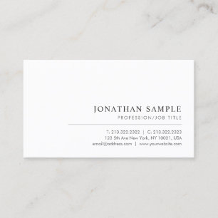 Modern Elegant Minimalist Template Professional Business Card