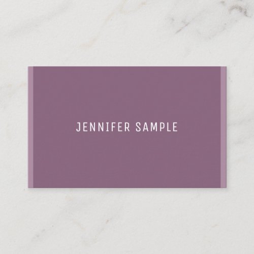 Modern Elegant Minimalist Template Trendy Simple Business Card