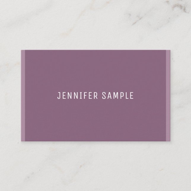 Modern Elegant Minimalist Template Trendy Simple Business Card (Front)