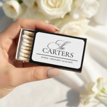 Modern Elegant Minimalist Wedding Favors