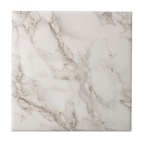 Modern Elegant Minimalist White Marble Texture Ceramic Tile