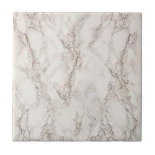 Modern Elegant Minimalist White Marble Texture Ceramic Tile