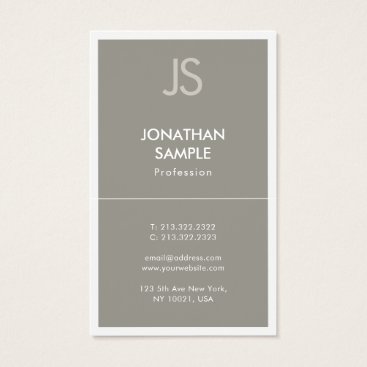 Modern Elegant Minimalistic Design Popular Plain Business Card Modern Elegant Minimalistic Design Popular Plain Business Card