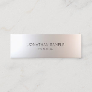 Modern Elegant Minimalistic Glamour Smart Template Mini Business Card