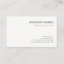 Modern Elegant Minimalistic Simple Design Template Business Card
