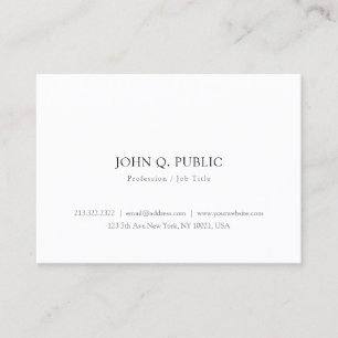 Modern Elegant Minimalistic Simple Template Cool Business Card