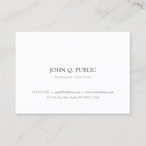 Modern Elegant Minimalistic Simple Template Cool Business Card