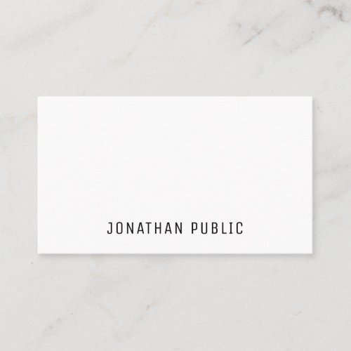 Modern Elegant Minimalistic Template Professional Business Card
