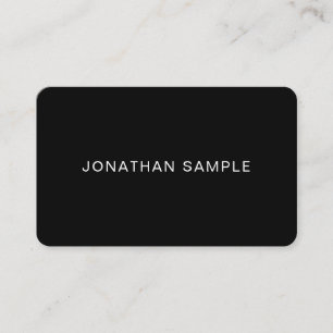 Modern Elegant Minimalistic Trendy B&W Template Business Card