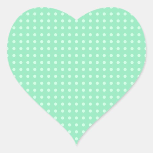 Modern Elegant Mint Green Color Template Blank Heart Sticker