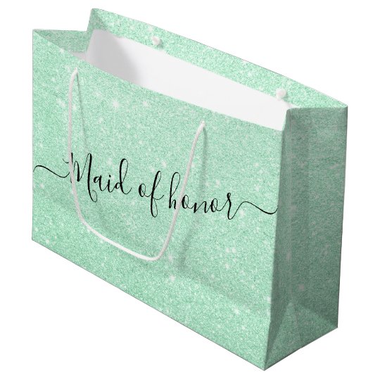 mint green gift bags