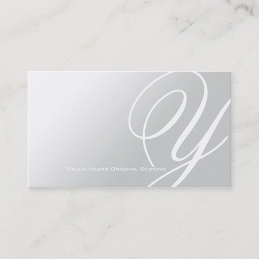 Customizable Modern Elegant Monogram A Business Cards