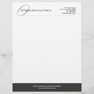 Modern & Elegant Monogram Custom Letterhead